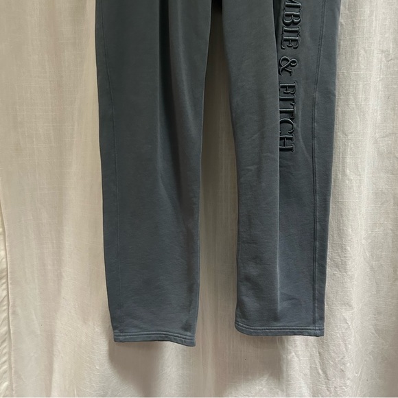 Abercrombie Soft AF blue relaxed embossed sweatpants size medium - Picture 4 of 13